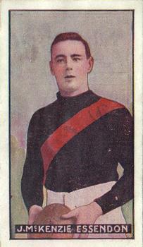 1906-07 Sniders & Abrahams Australian Footballers - Victorian League Players Series C #NNO Jack McKenzie Front